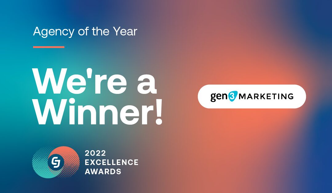 Gen3 Marketing win Agency of the Year at the 2022 CJ Excellence Awards