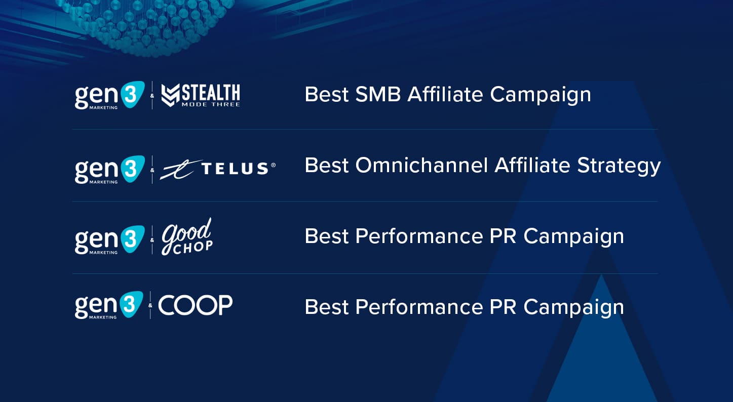 Gen3 Marketing ASW Award Shortlist